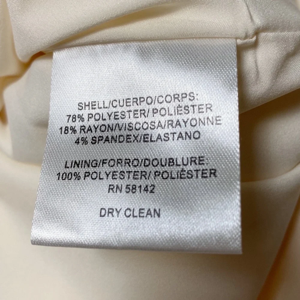 Gal Meets Glam Cecilia Off-White Crepe Belted Midi Dress - Picture 16 of 16